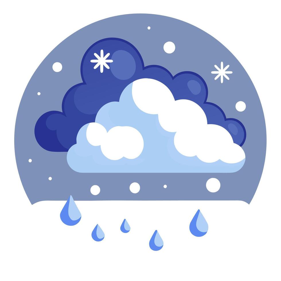 Falling Snow Illustration vector