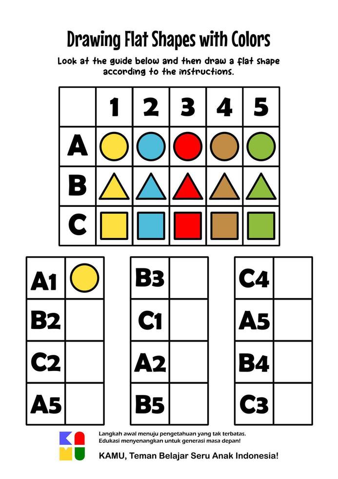 focus and logic exercise. educational game for children. preschool preschool worksheet drawing shapes worksheet. Education worksheet Printable A4 size. vector