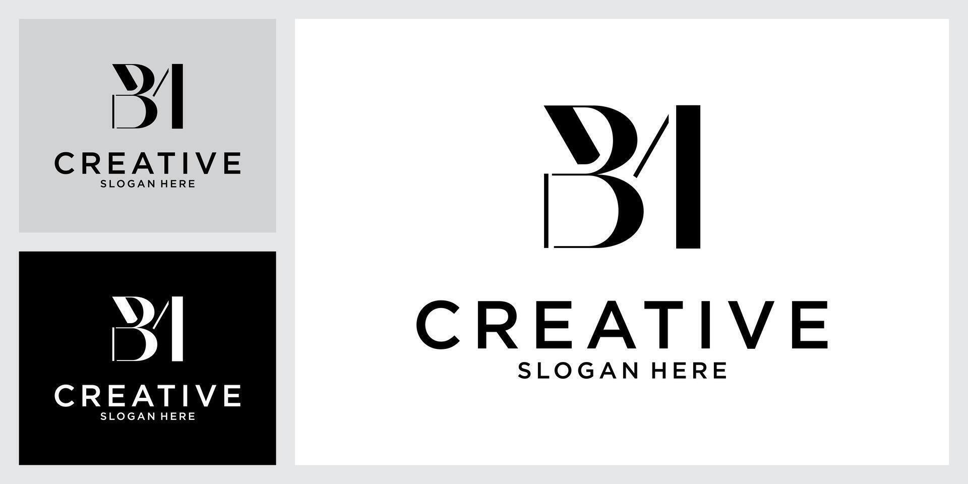 Initial BM or MB letter logo design . vector