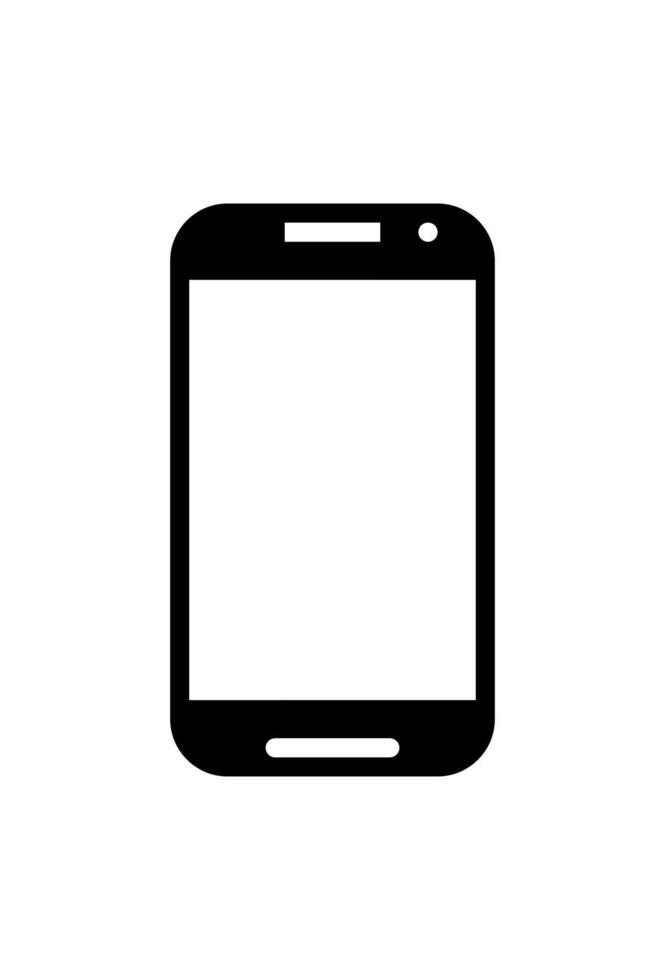 simple mobile phone icon for design vector