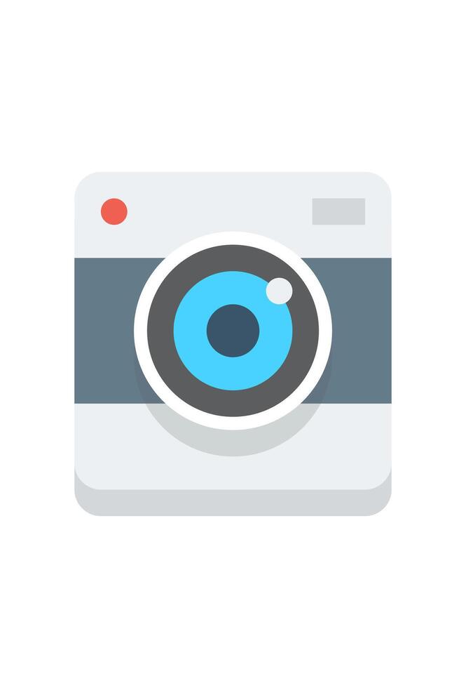 An icon of a camera on a white background vector