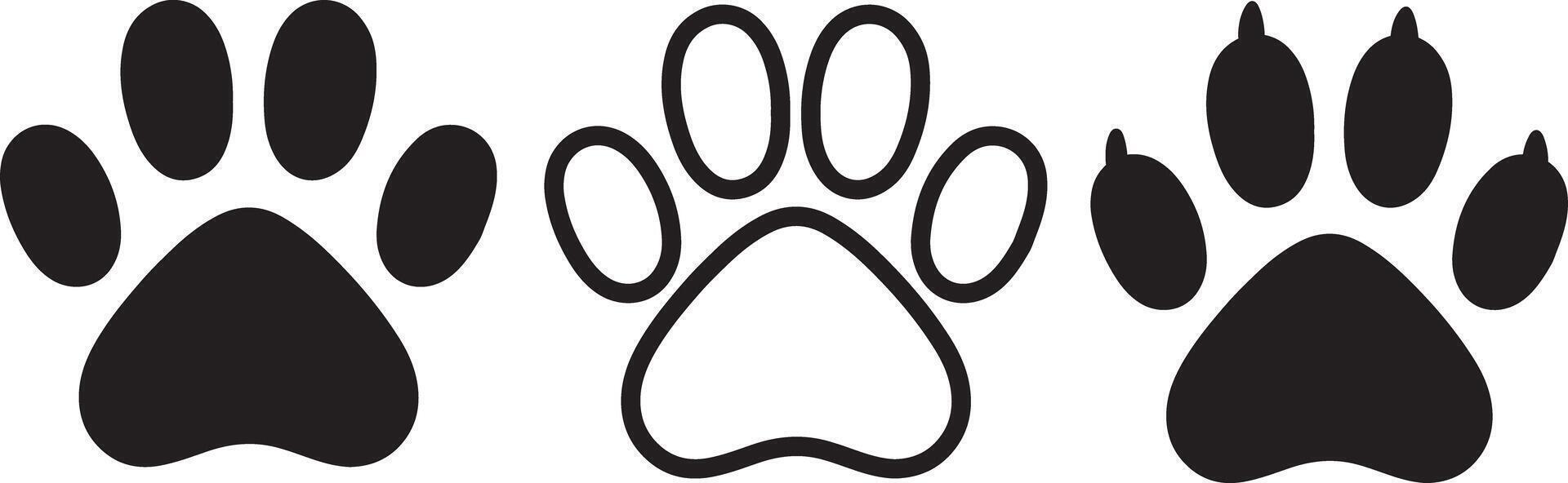 Unique Animal Paw Print Vectors to Add Natural Detail to Any Creative Project