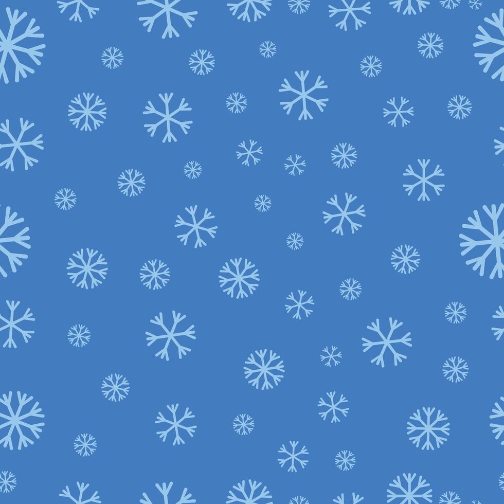 seamless snowflake pattern. Seamless pattern with white snowflake. Perfect for winter season wallpaper, wrapping paper vector