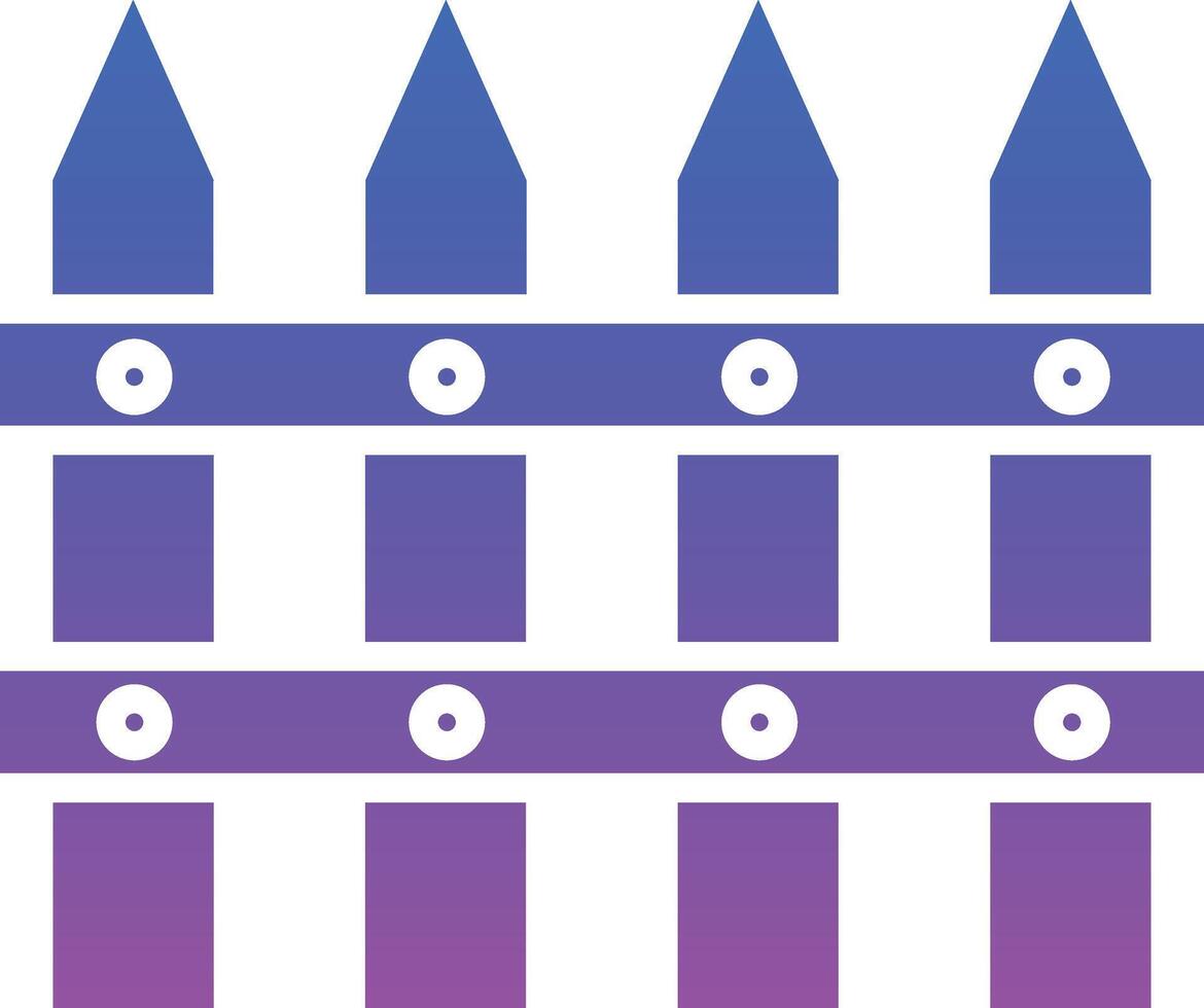 Fence Illustration Icon vector