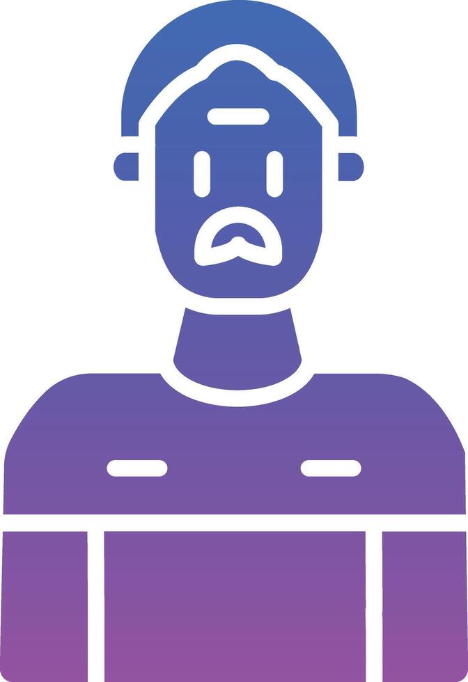 Grandfather Illustration Icon vector
