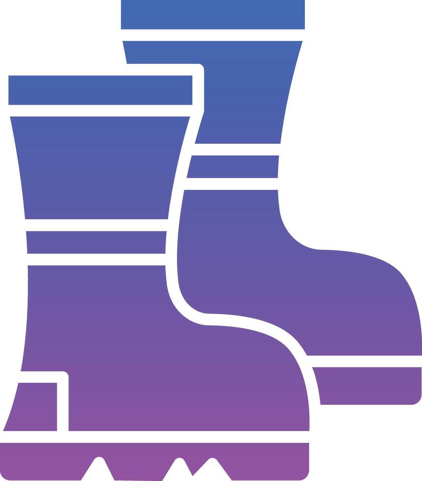 Farming Boots Illustration Icon vector
