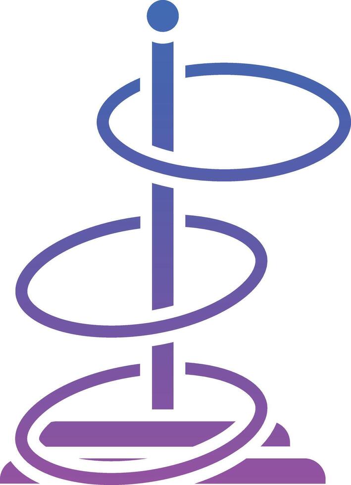 Ring Toss Illustration Icon vector