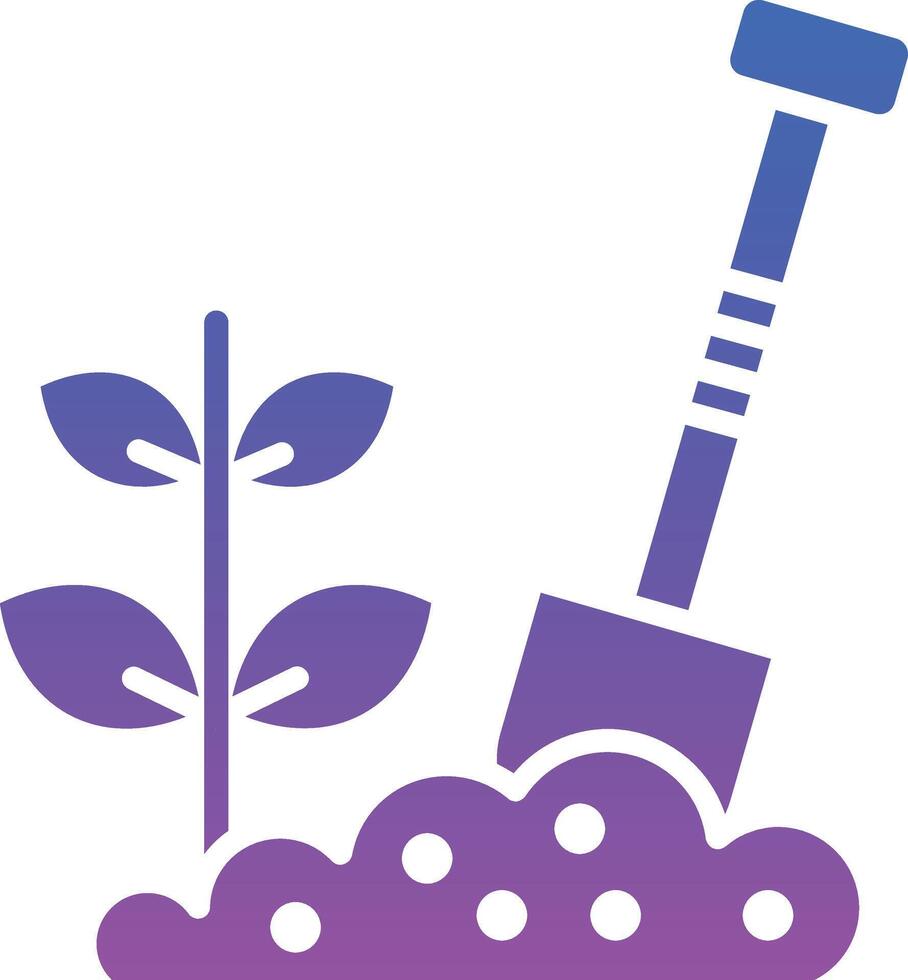Shovel Illustration Icon vector