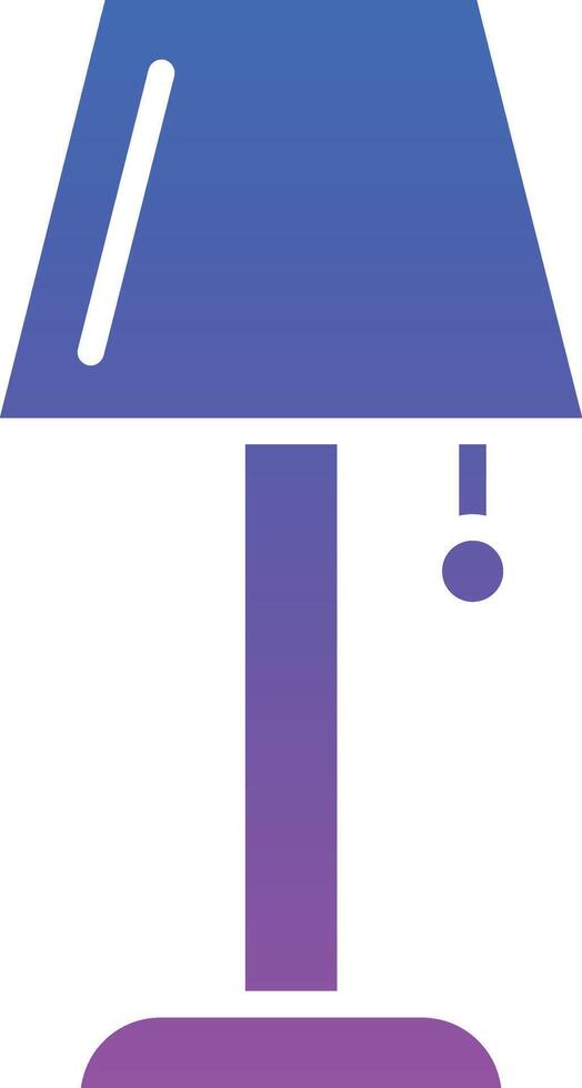 Table Lamp Illustration Icon vector