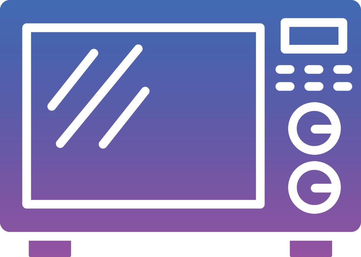 Microwave Oven Illustration Icon vector