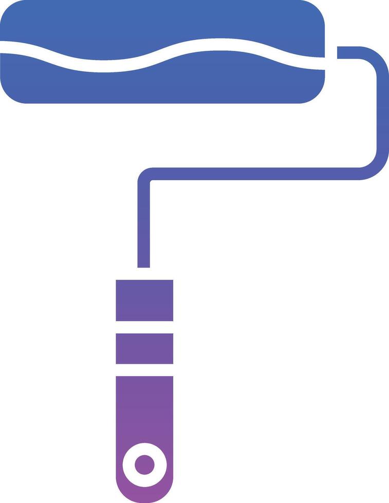Paint Roller Illustration Icon vector