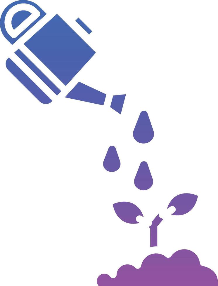Watering Can Illustration Icon vector