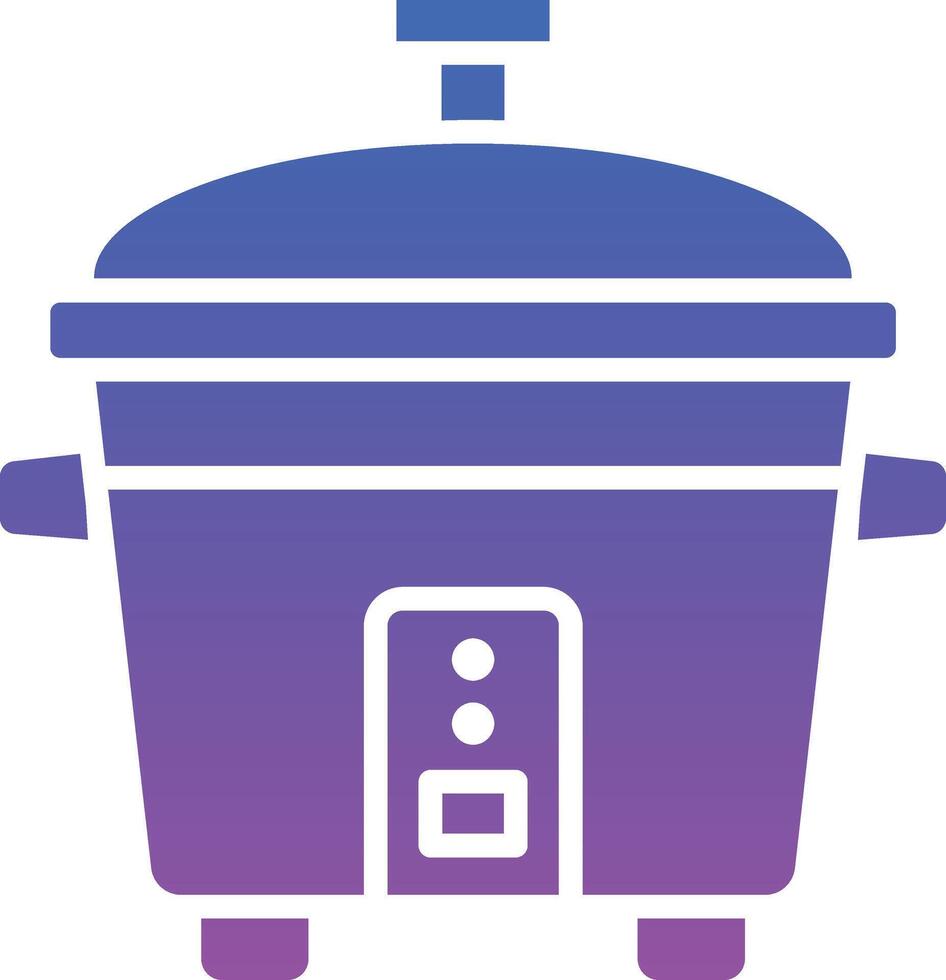 Rice Cooker Illustration Icon vector