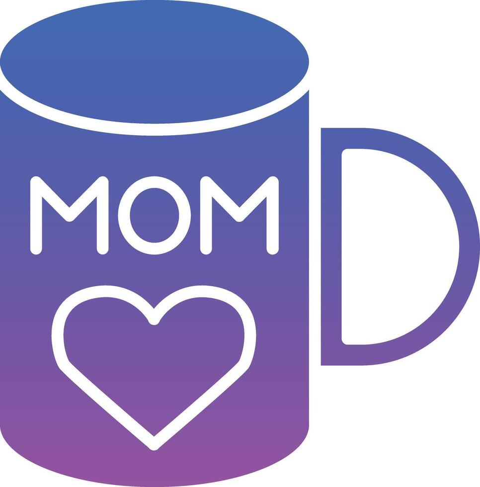 MOM Mug Illustration Icon vector