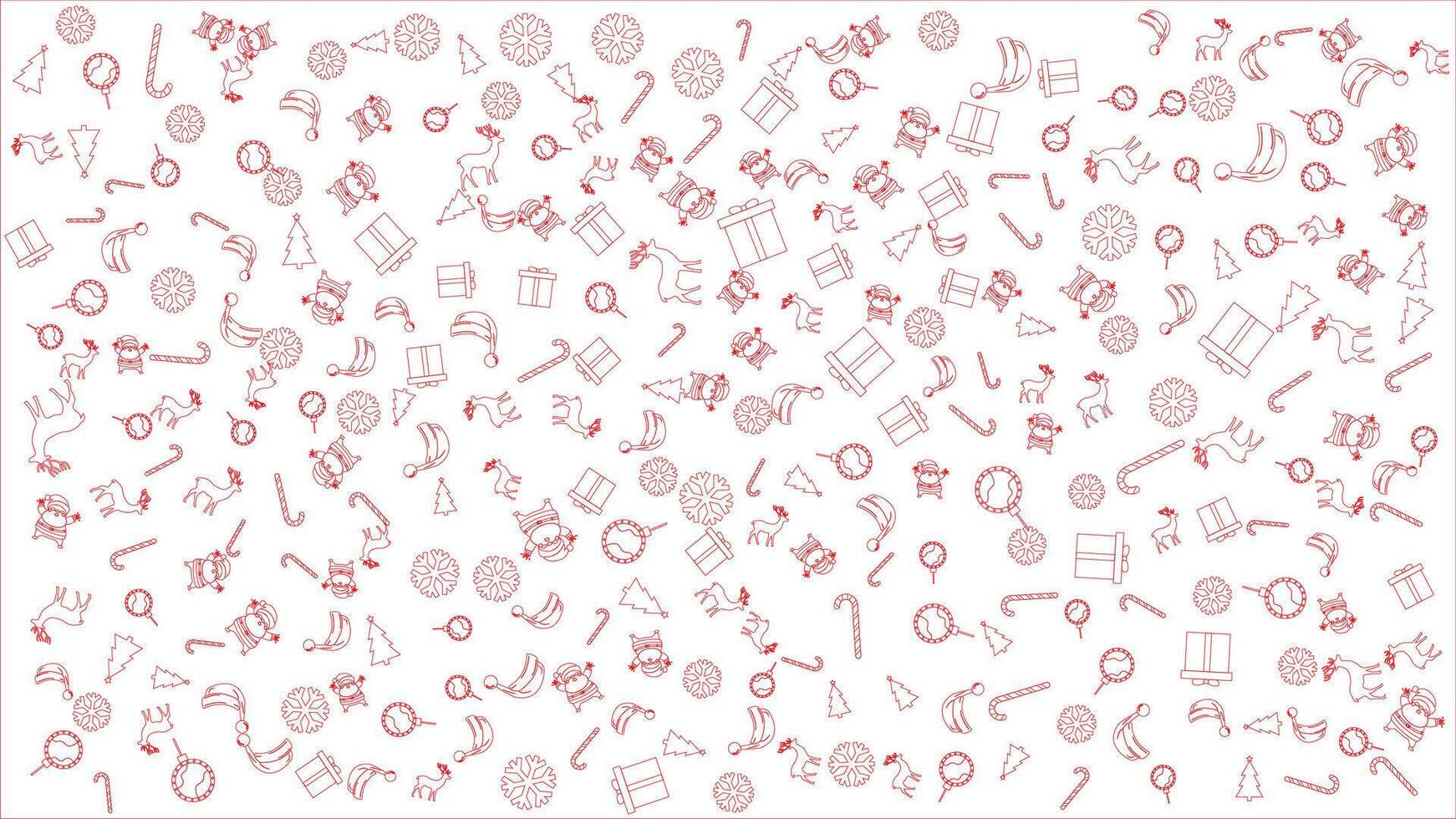 christmas background seamless pattern from golden icon box gift, candy and snow decoration christmas holiday , Minimal art banner, poster, cover templates vector