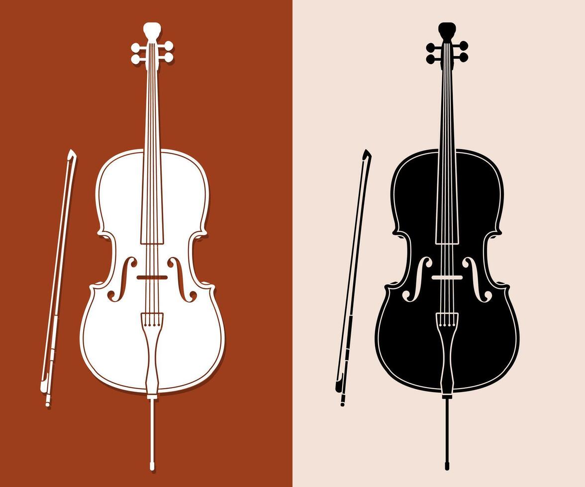 Cello Orchestra Instrument Cartoon Music Graphic vector