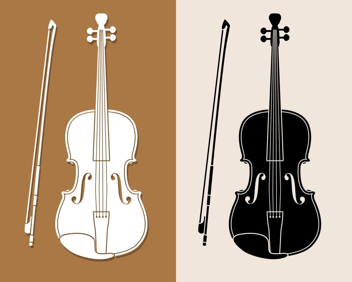 Violin Orchestra Instrument Cartoon Music Graphic vector