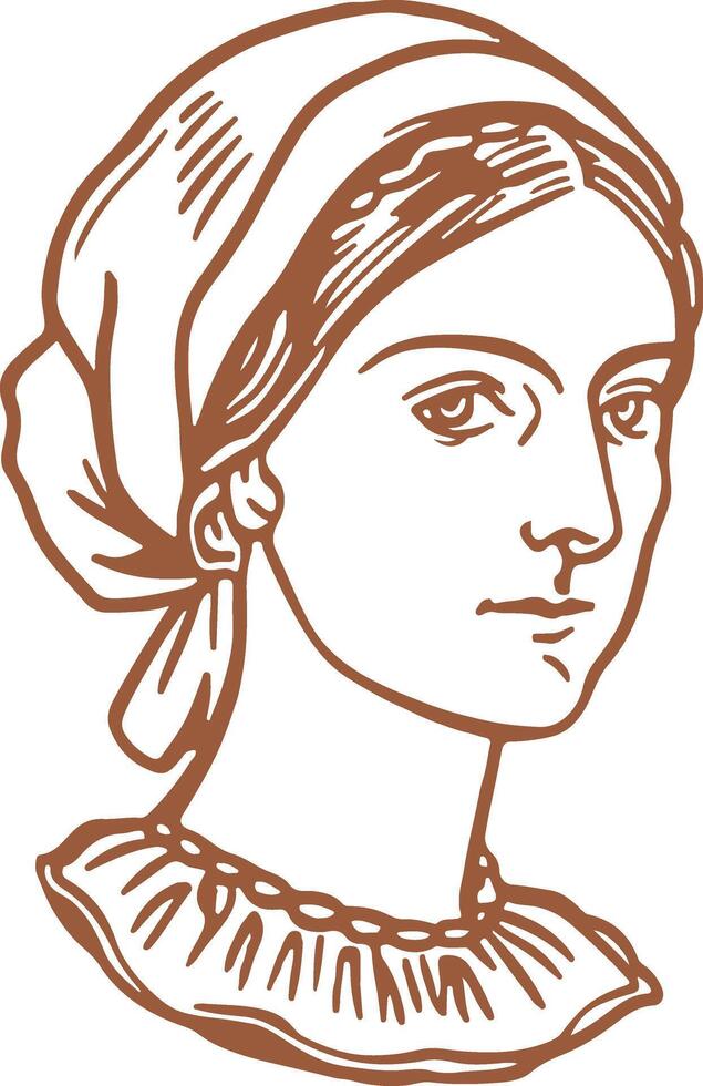 Spain mother portrait 2 vector