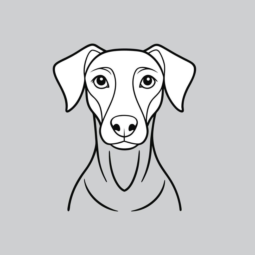 labrador retriever icon symbol template for graphic and web design collection logo illustration vector