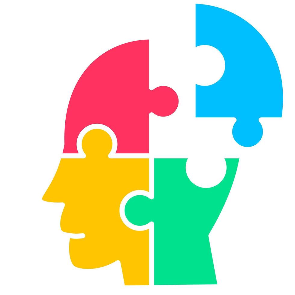 Psychology and mental health Icon, vector
