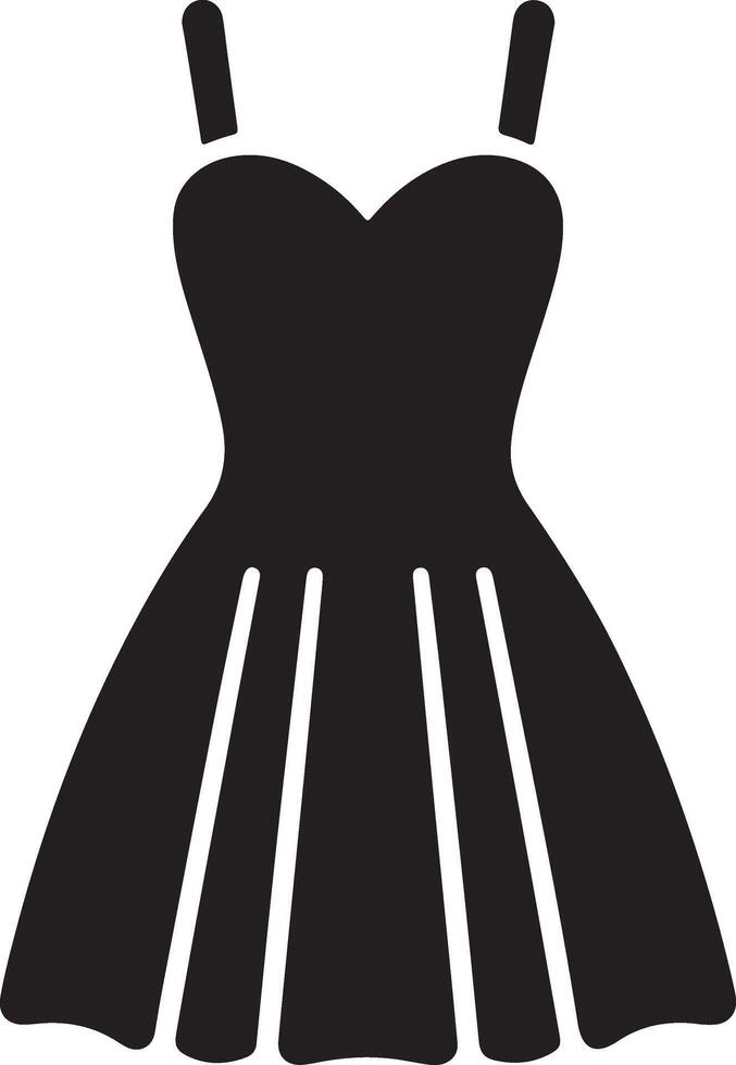 Versatile Woman Dress Silhouette for Print and Web vector