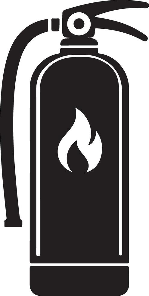 Professional Fire Extinguisher Silhouette Art Resources vector