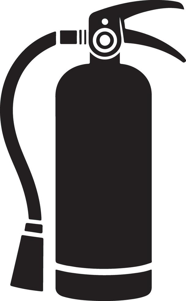 Unique Fire Extinguisher Silhouette for Your Projects vector