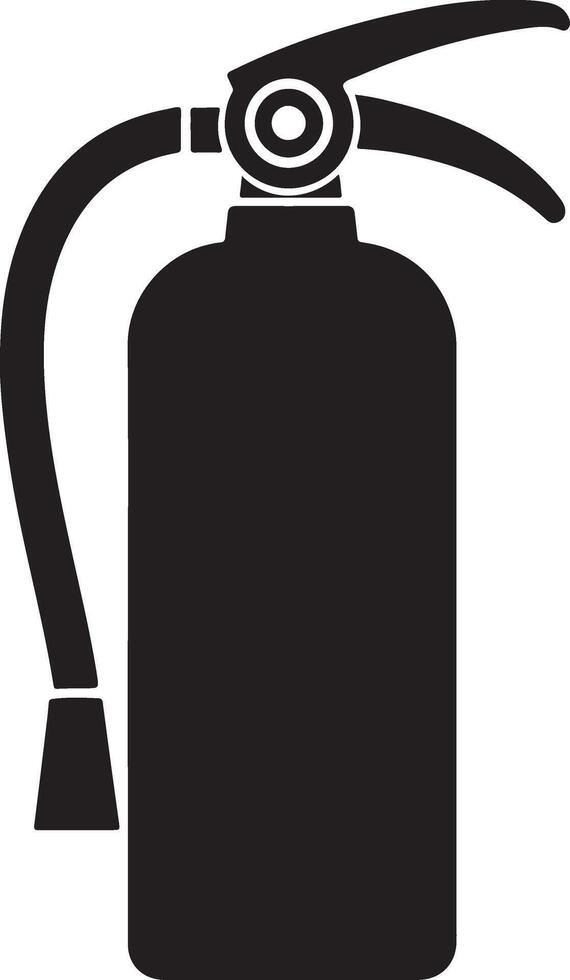 High Quality Fire Extinguisher Silhouette Design vector