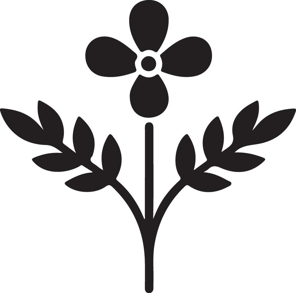 Beautiful Motif Flower Silhouette Collection vector