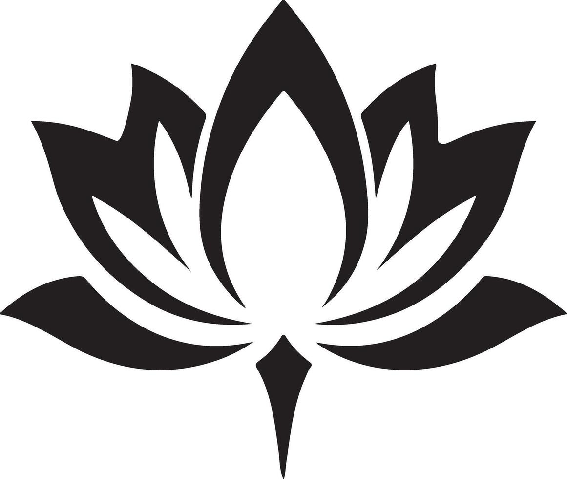 Elegant Lotus Flower Silhouette Download vector