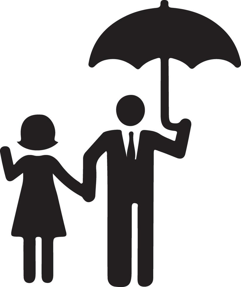 Stunning Family Icon Silhouette Graphic Designs vector