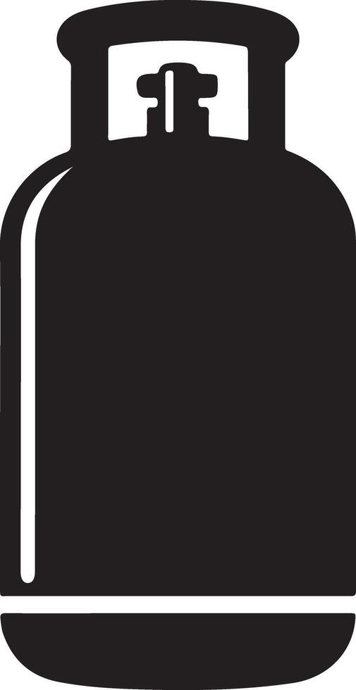 Stunning Gas Cylinder Silhouette for Projects vector
