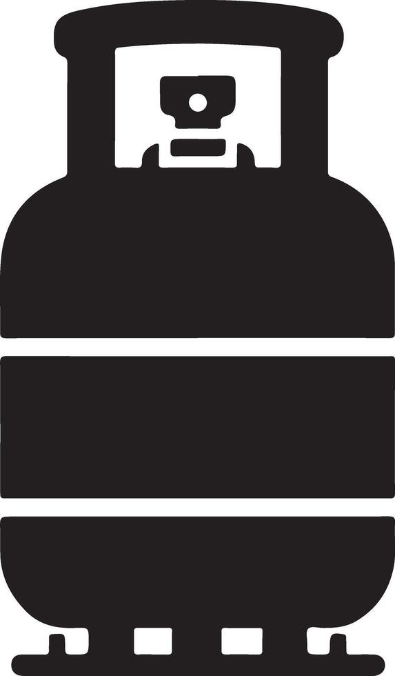Versatile Gas Cylinder Silhouette Art Collection vector