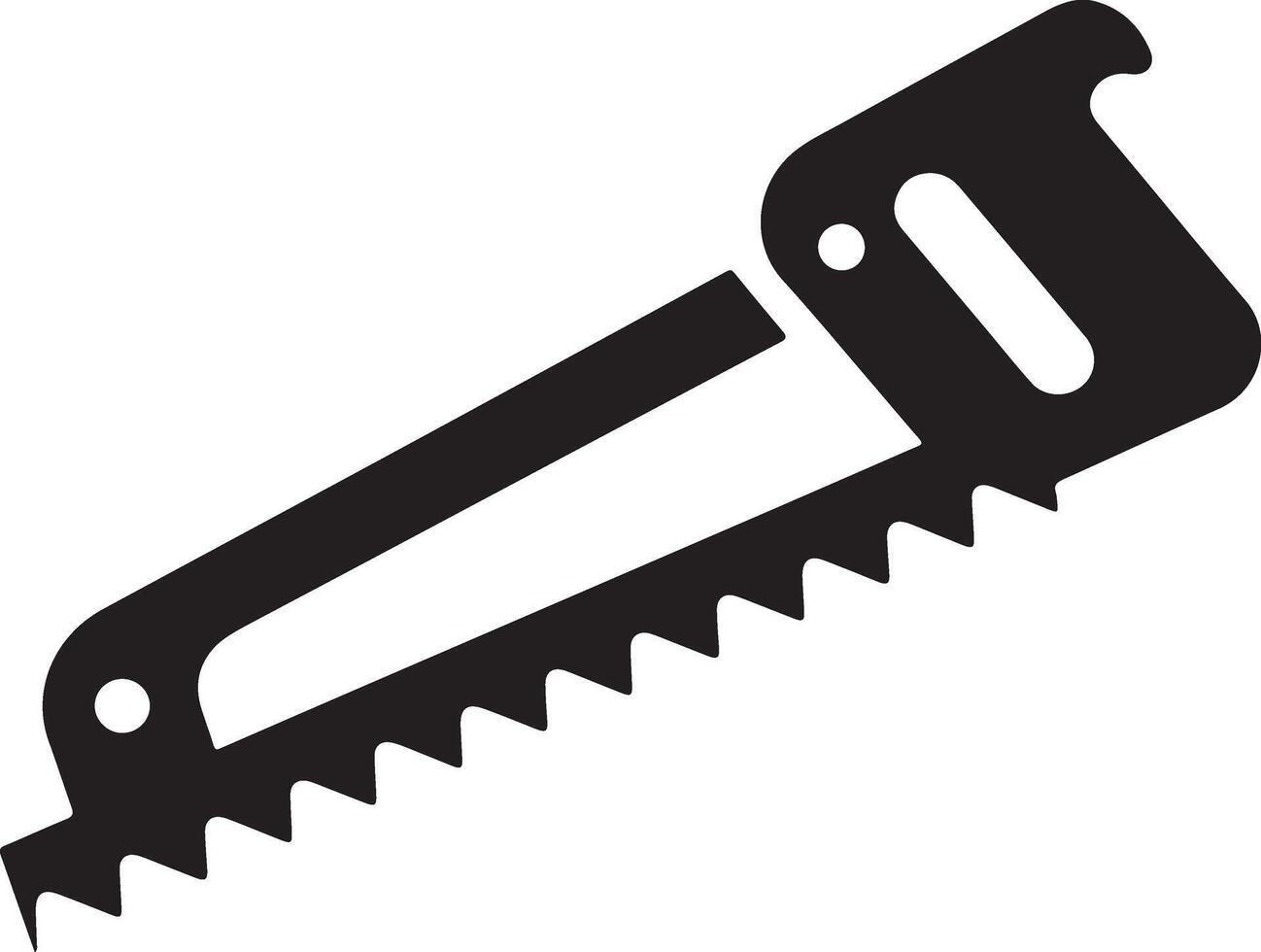 Beautiful Hacksaw Silhouette Artwork for Home Decor vector