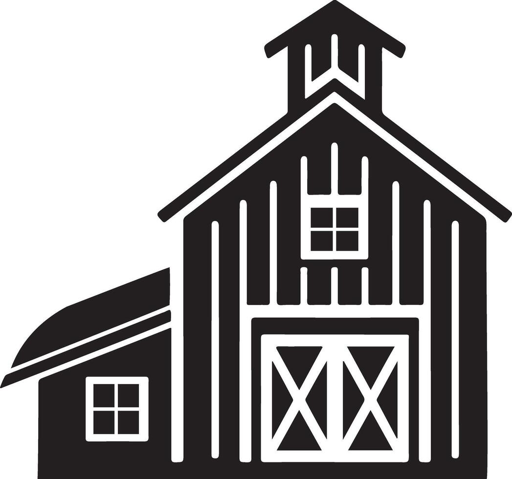 High Quality Farmhouse Icon Illustration vector