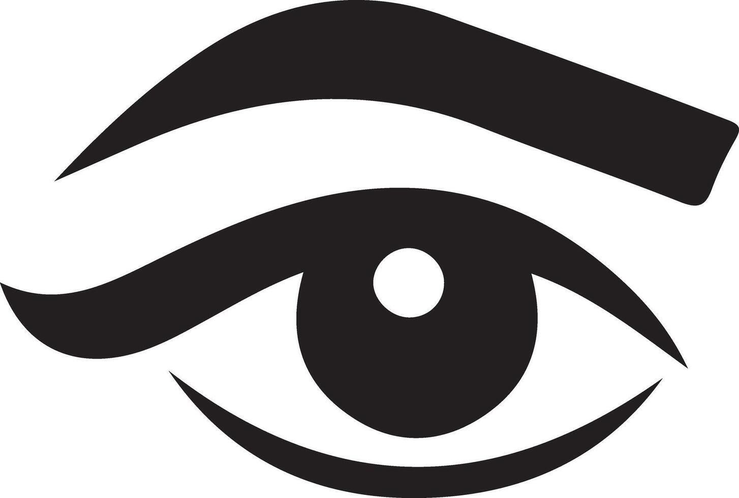 Eye Logo Silhouette Graphics vector