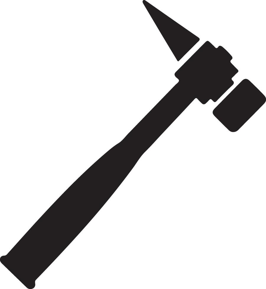 High-Resolution Hammer Silhouettes vector