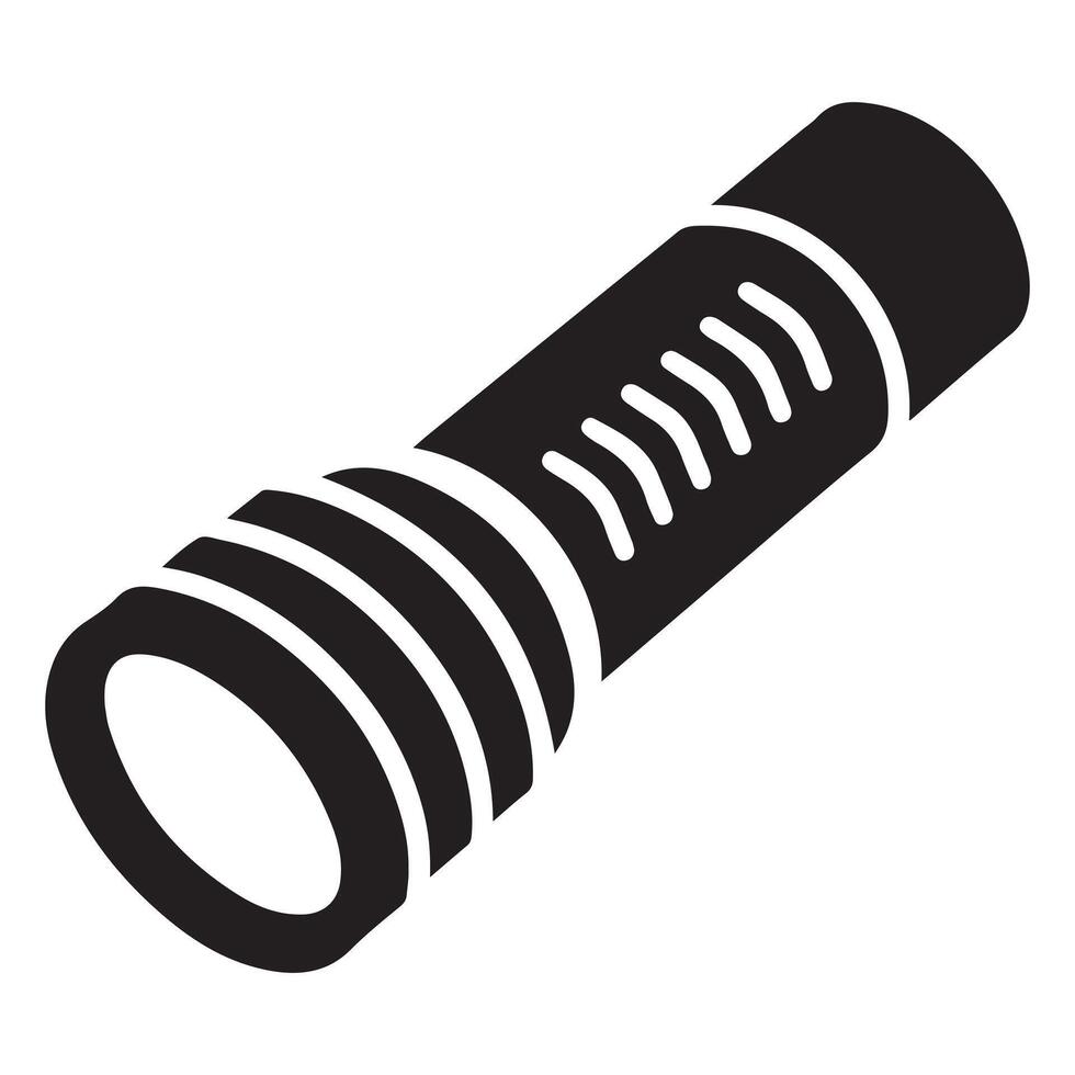 Premium Flashlight Silhouette Artwork vector