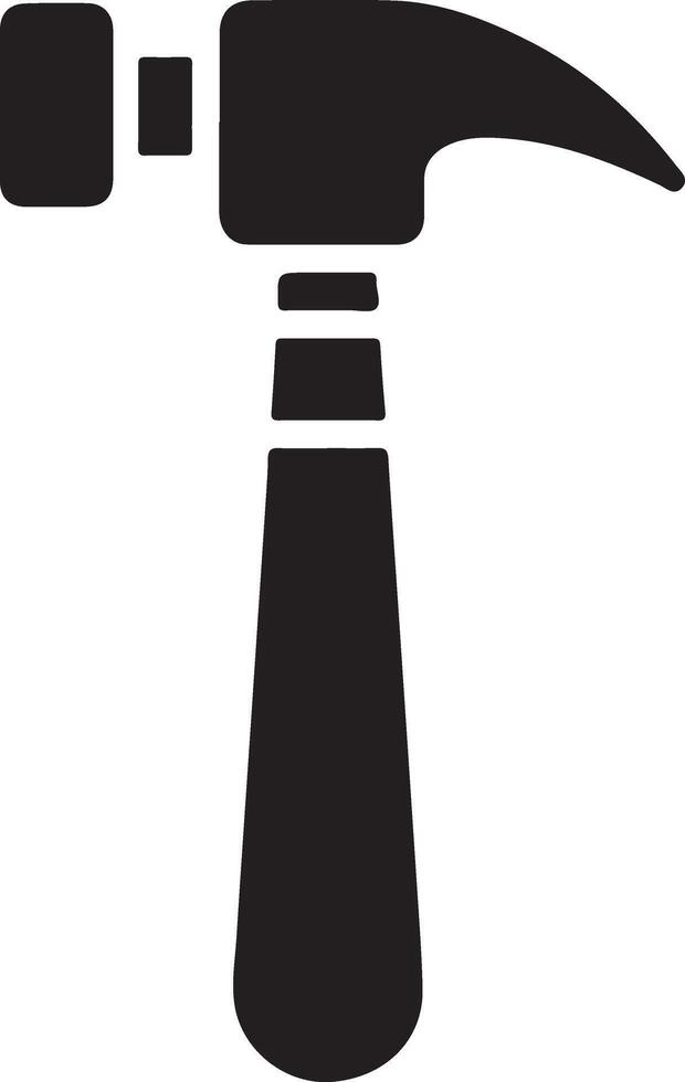 Eye-Catching Hammer Silhouette Graphics for Your Business vector