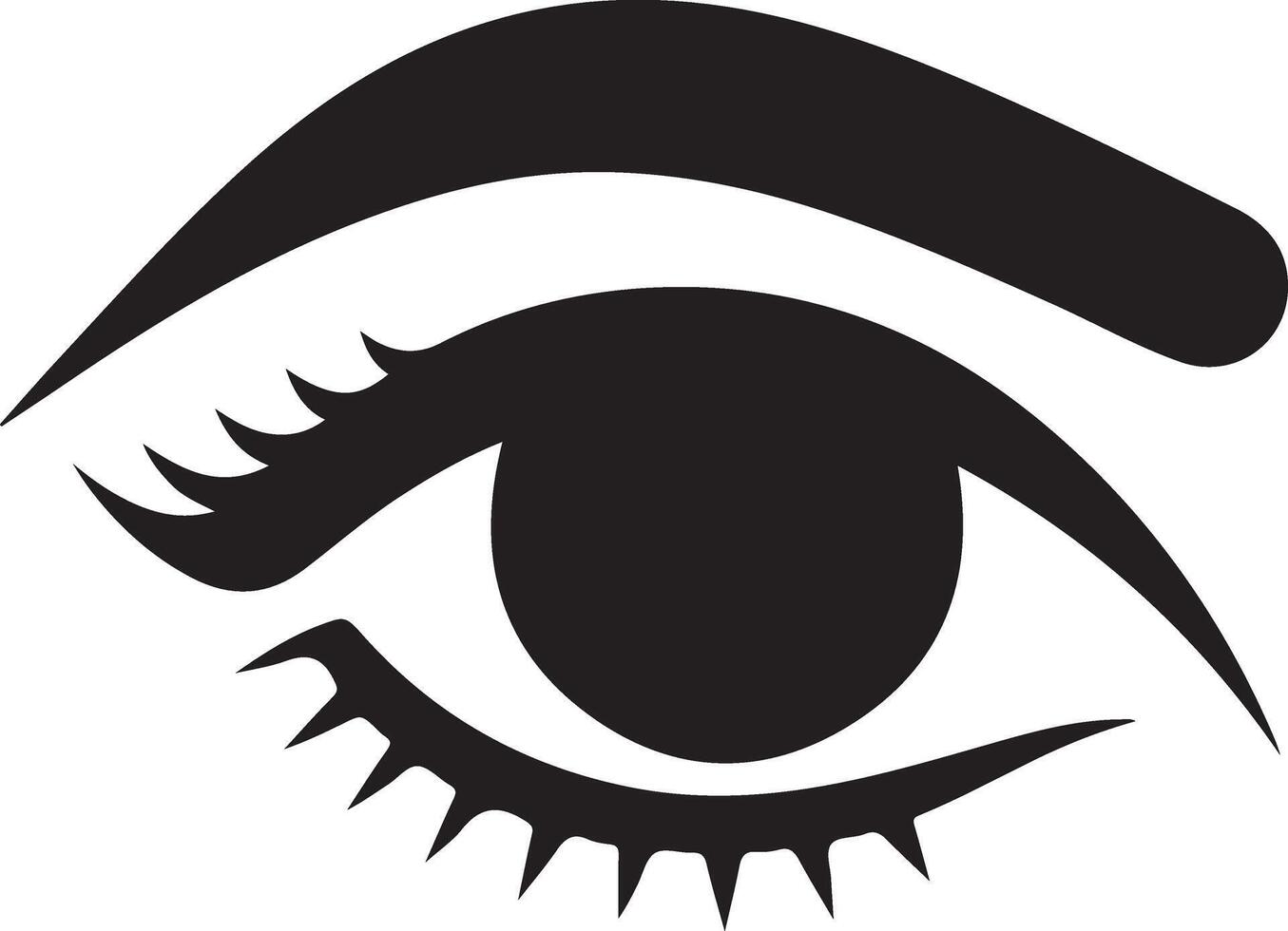Elegant Eye Logo Art for Design vector