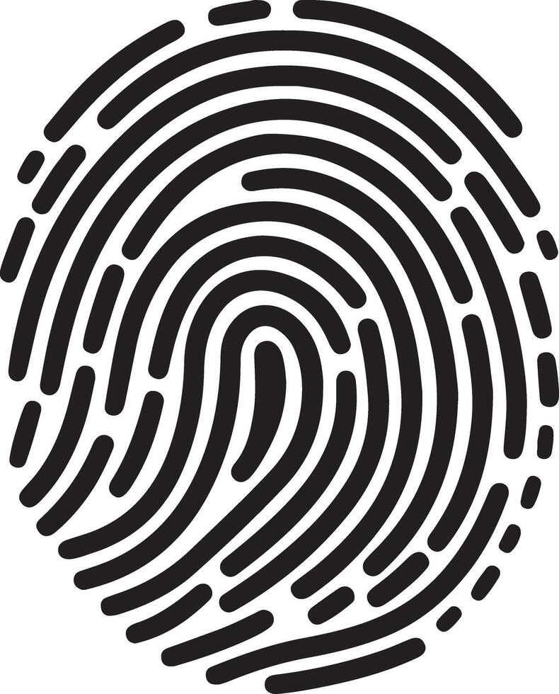 High Quality Fingerprint Icon Graphics vector