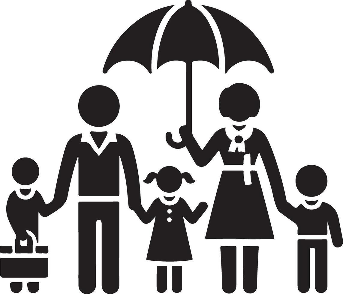 Minimalist Family Icon for Various Projects vector