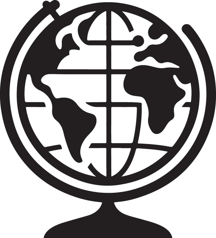 Beautiful Earth Globe Art Design vector