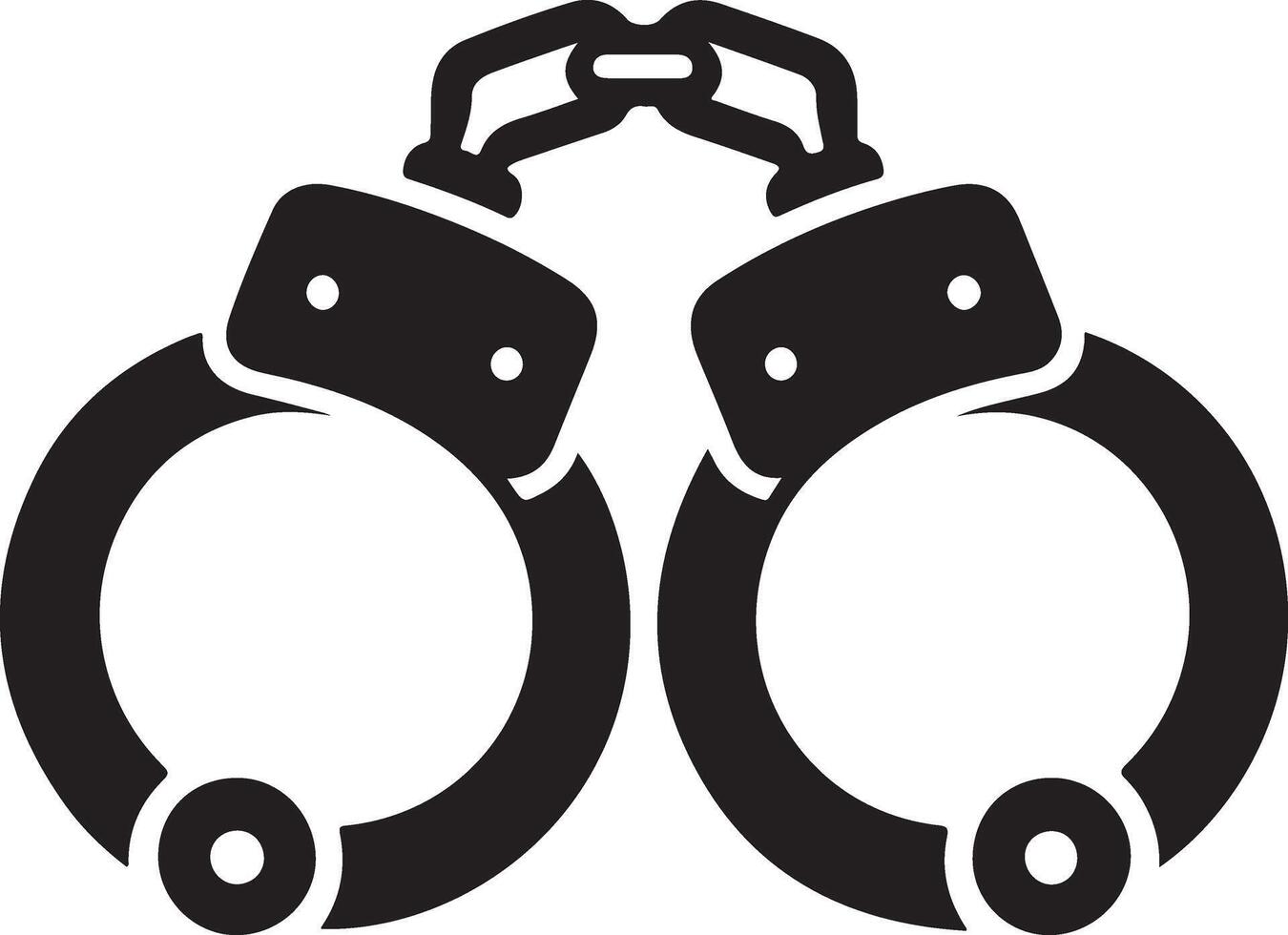 Hand Cuffs Money Bag Image for Graphic Projects vector