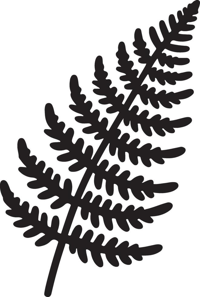 Explore Stunning Fern Icon Silhouettes vector