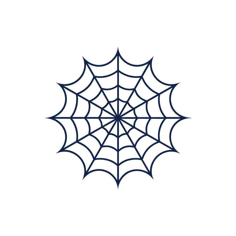 Spider web icon on white background vector