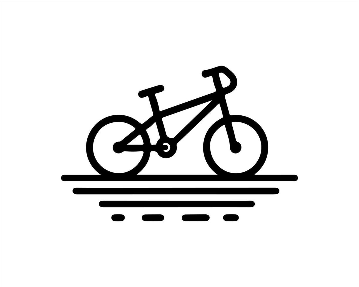 Bicycle icon illustration isolated on white background vector