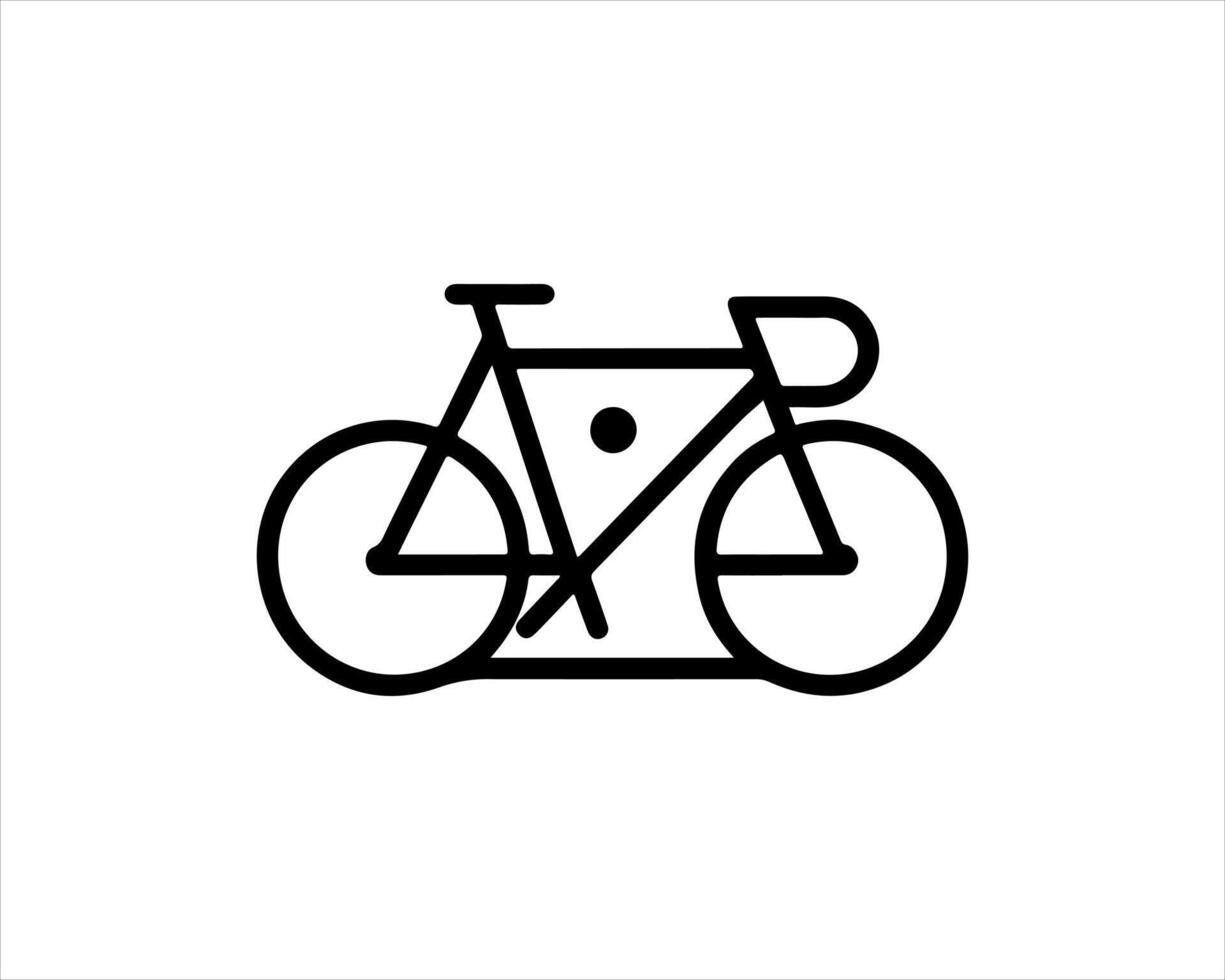A bicycle icon on a white background vector