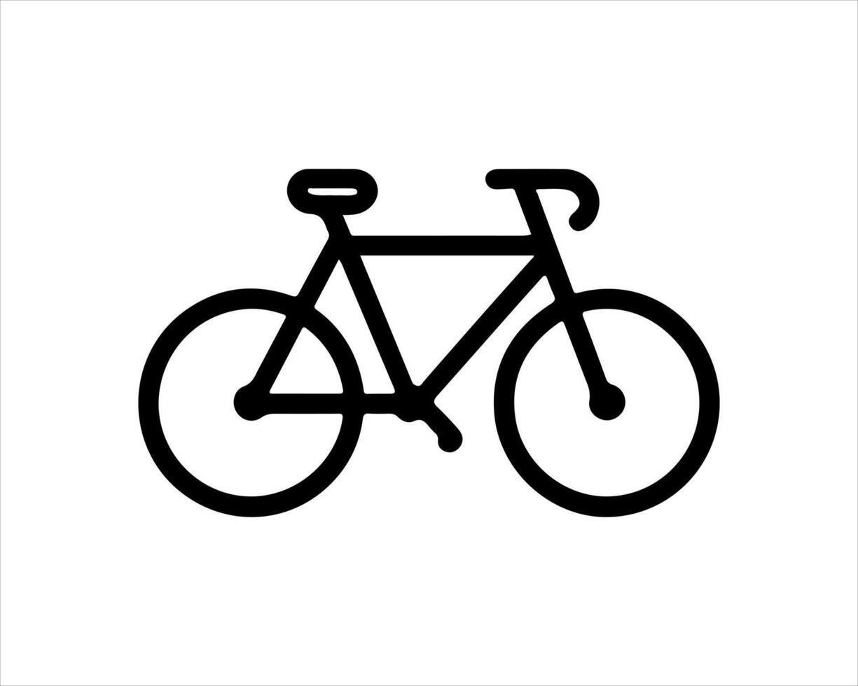 A bicycle icon on a white background vector