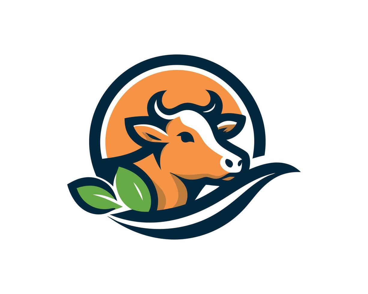 Cow logo design, cow head, cow head, cow head, cow head, cow head, vector